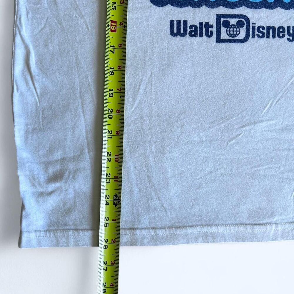 Disney Men's White and Blue T-shirt Large 10th anniversary - Picture 4 of 6